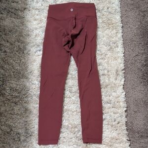lululemon athletica Burgundy Leggings